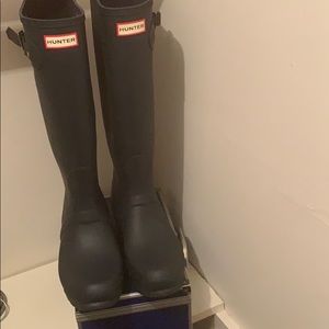 Hunter knee-length rain boots